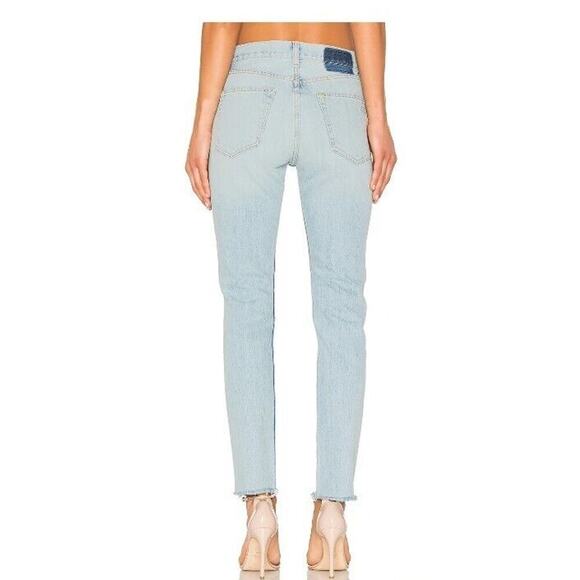 Rag & Bone Jeans 31 Marilyn Union Pool Light Wash Distressed Womens Denim $295 - Picture 2 of 14